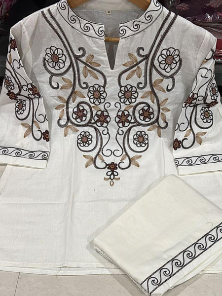 Women’s Cotton Embroidered Co-Ord Set