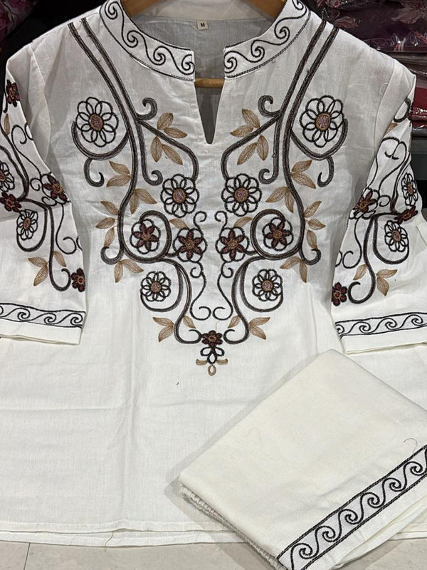 Women’s Cotton Embroidered Co-Ord Set