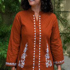 Women’s Cotton Embroidered Co-Ord Set