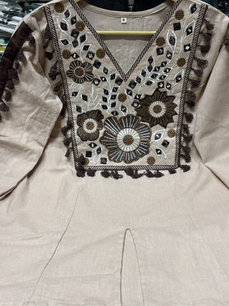 Women's Cotton Embroidered Co-Ord Set