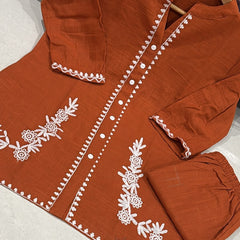 Women's Cotton Embroidered Co-Ord Set