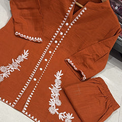 Women’s Cotton Embroidered Co-Ord Set