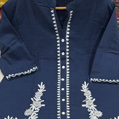 Women's Cotton Embroidered Co-Ord Set