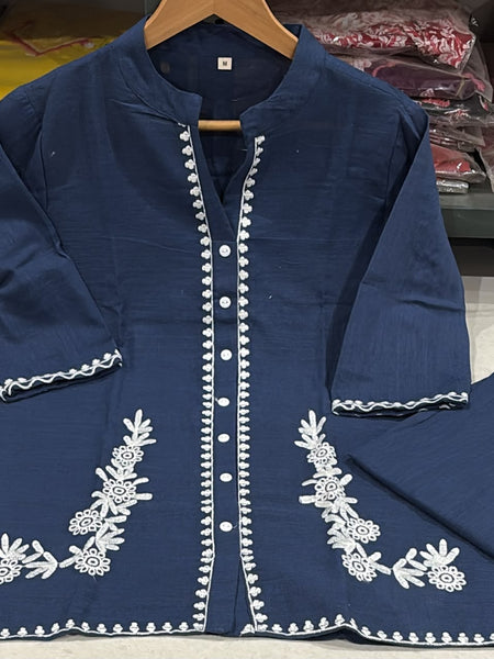Women’s Cotton Embroidered Co-Ord Set