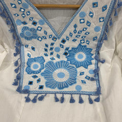 Women's Cotton Embroidered Co-Ord Set