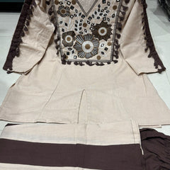 Women's Cotton Embroidered Co-Ord Set