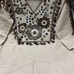 Women's Cotton Embroidered Co-Ord Set