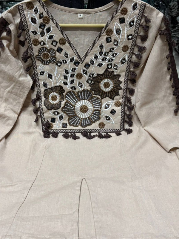 Women's Cotton Embroidered Co-Ord Set