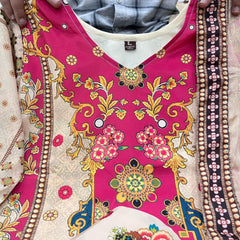 Floral Heritage Printed Straight Kurta Set with Dupatta
