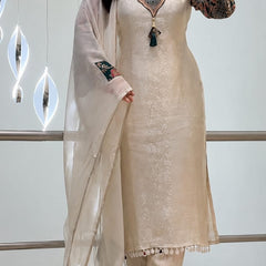 Floral Printed Straight Kurta Set with Dupatta