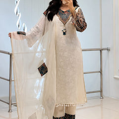 Floral Printed Straight Kurta Set with Dupatta