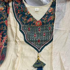 Floral Printed Straight Kurta Set with Dupatta
