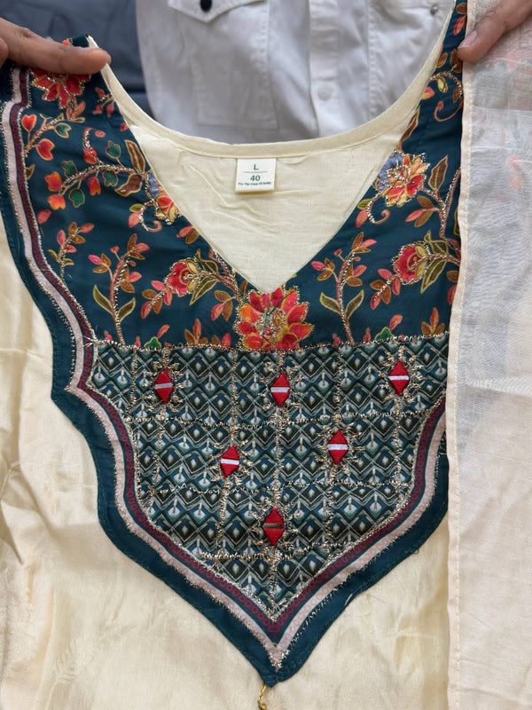 Floral Printed Straight Kurta Set with Dupatta