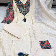 Floral Printed Straight Kurta Set with Dupatta