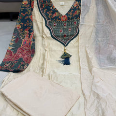 Floral Printed Straight Kurta Set with Dupatta